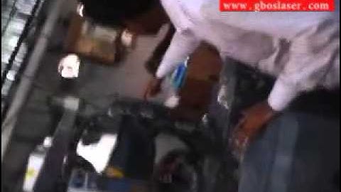 The working video of the button laser marking machine