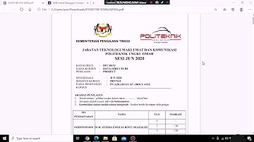 Project Data Structure DFC30153