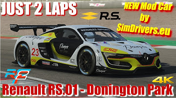 rfactor2 - NEW Mod Car- Renault RS.01 by simdrivers.eu - Donington Park - 4k Ultra - JUST 2 LAPS