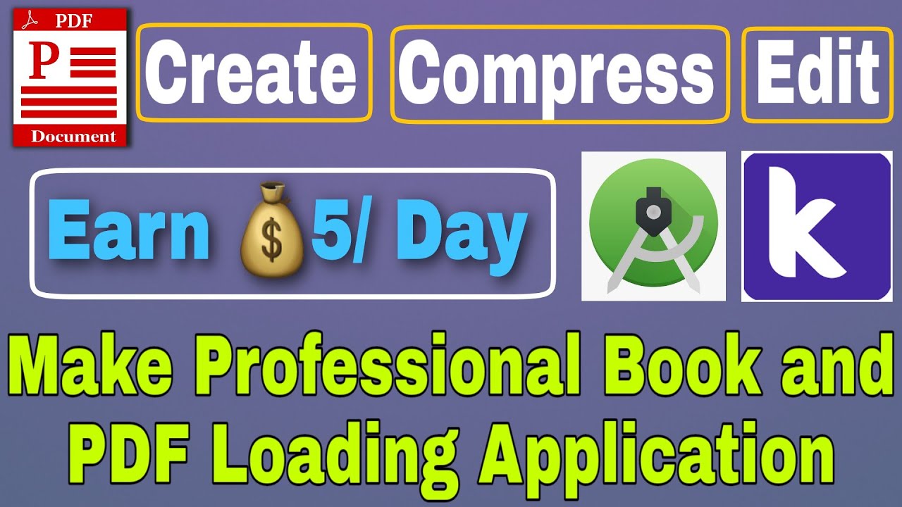 PDF Create, Edit and Compress | Make Professional PDF Book app using ...