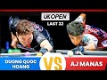 Duong Quoc Hoang vs AJ Manas | UK Open 2025 | Last 32 | Highlights