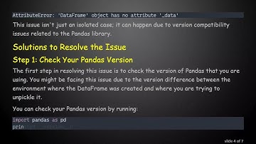 How to Resolve the AttributeError When Unpickling Pandas DataFrames