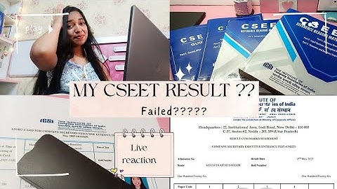 Reacting to my CSEET result 🥲🫥 | May 2025 | Live reaction | CS aspirant 🩷