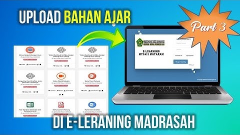 #3 Elearning Madrasah | Full Tutorial Cara Menambah Bahan Ajar Semua Format di Elearning Madrasah