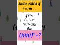 Shorts square pattern of number 1, 11, 111, . . #science #maths #video . Subscribers & viewers' like