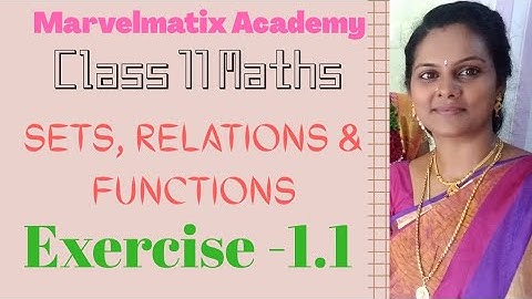 11th Maths Exercise 1.1 #Sets,Relations & Functions #generalMaths #TnMathsfor11th#marvelmatixacademy