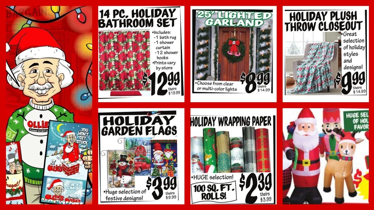 OLLIE'S BARGAIN OUTLET CURRENT AD! CHRISTMAS 2022 YouTube