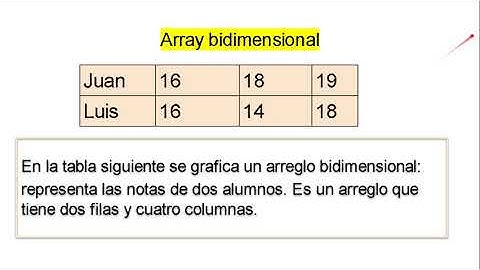 ARRAY BIDIMENSIONAL