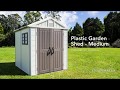 CS16916 Plastic Garden Shed-Medium-Installation