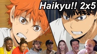 Haikyu!! 2x5 Reactions | Great Anime Reactors!!! | 【ハイキュー!!】【海外の反応】