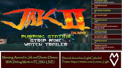 Messing Around in Jak and Daxter Demos With Debug Mode in PCSX2 LIVE!