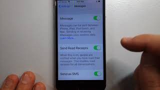 Disabling Read Receipt of Text Message on iOS