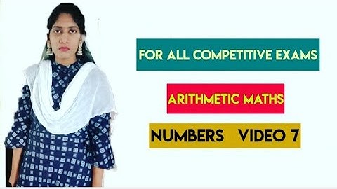 Arithmetic ||  Arithmetic Classes || TET Maths Classes  || DSC Maths Classes || Number System