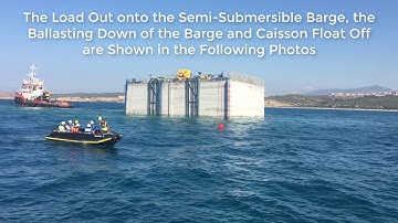 Caisson Load Out and Float Off in Morocco