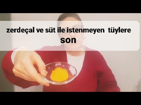 Tüy Dökücü Maske /natural hair removal/zerdeçal & süt karışımı tüyleri yok ediyor