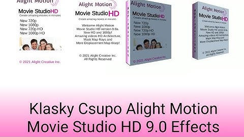 Klasky Csupo Alight Motion Movie Studio HD 9.0 Effects