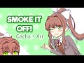 Smoke it off  gacha  art  doki doki literature club ddlc  monika