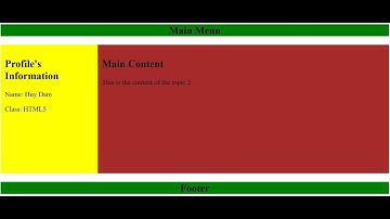 Hướng Dẫn Tạo 1 Khung Website HTML5 Gồm: Header, Body, và Footer