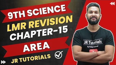 8th Maths LMR Revision | Chapter 15 | Area | Maharashtra Board | JR Tutorials |