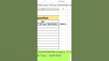 Find Exact Age in Seconds Using DATEDIF in Excel! 📅🔥