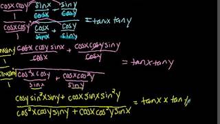 Trig Identity Proof with Complex Fraction Example
