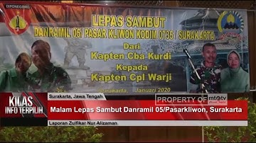 Malam Lepas Sambut Danramil 05/Pasarkliwon, Surakarta