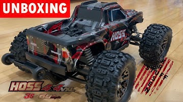 *UNBOXING* New Shadow Red Traxxas HOSS 4x4 VXL-3s