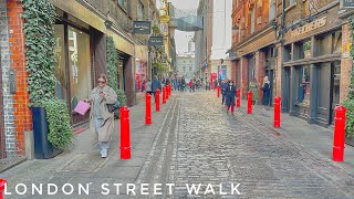England, London Sunday Street Walk - 4K HDR Virtual Walking Tour
