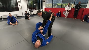 Sweeps from closed guard against people who stand up