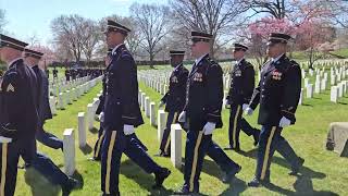 Colonel EL Steven's receiving Military Honors at Arlington National Cemetery.