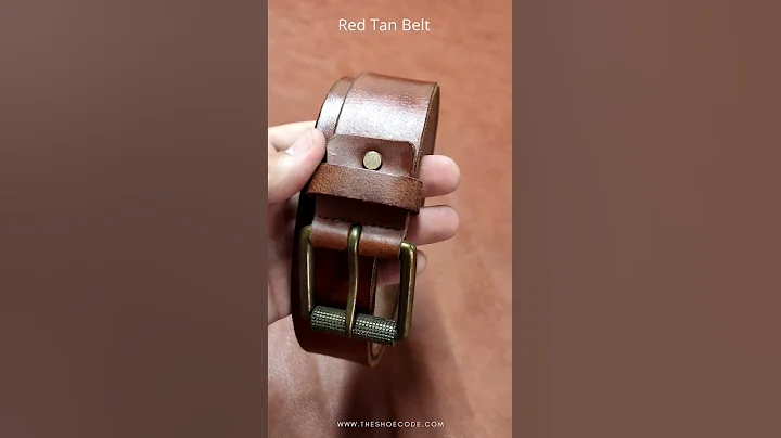 Genuine Leather belts For Men | Red Tan Belt | The Shoe Code @theshoecode