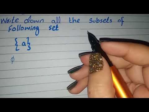 Write down all