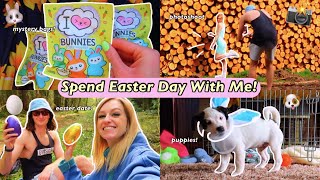 EASTER DAY VLOG!🥰🐰*mystery bags, new nails, starbucks trip, puppies, date with my bf etc!*✨🥳