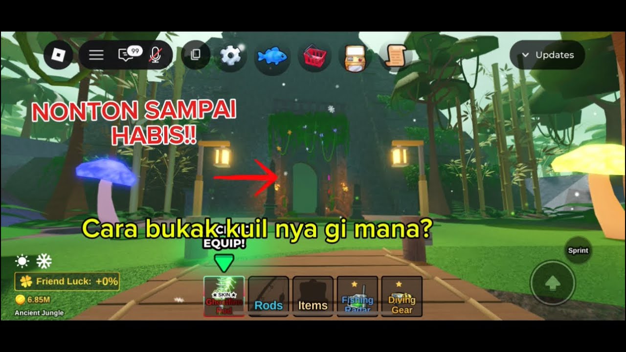 CARA2 BUKA KUIL NYA DI ANCIENT JUNGLE-FISH IT ROBLOX