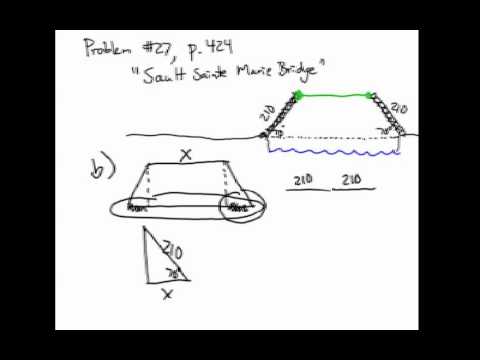 How to Solve Right Triangle Application Problems: SSM Bridge #2