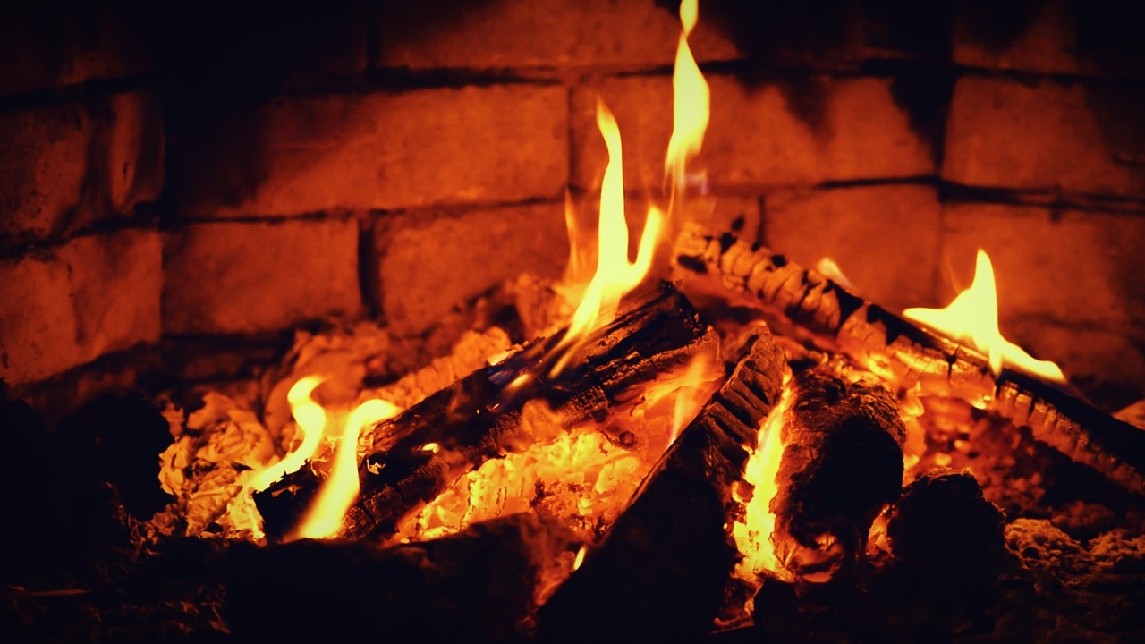 1 Hour Cozy Fireplace Ambience — Warm Firelight, Relaxing Crackling Sounds & Meditative Music
