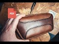 Making a Leather belt Pouch, Leathercraft, выкройка кожи