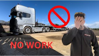 No Work! Trucks parked up