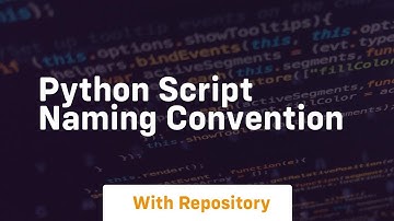 python script naming convention
