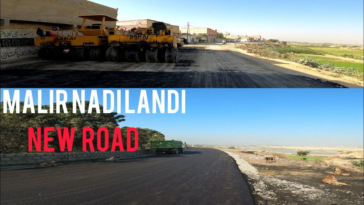 Malir Nadi Landi new  Road – Carpeting in Final Stage
