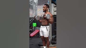 Don’t dumbbell curl like this ❌💪🏾