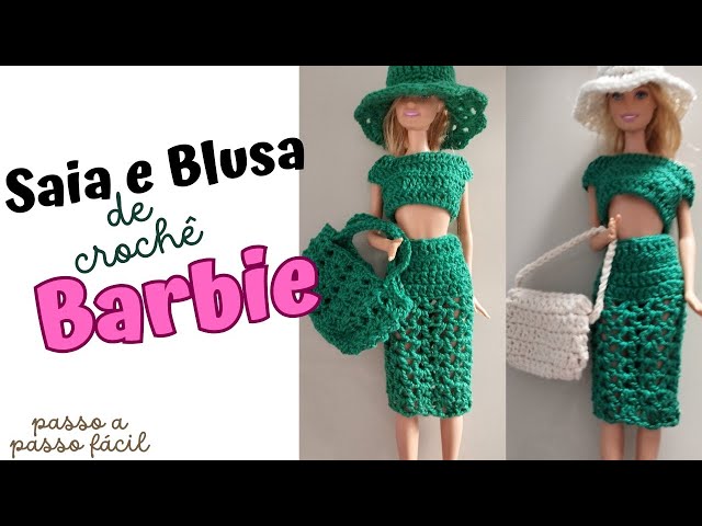 Moda Barbie Crochê Aula nº 01 Saia 