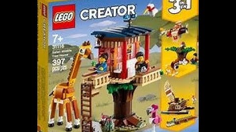 LEGO ASMR - Watch me build 3-1 CREATOR SET - Safari Wildlife Tree House :)