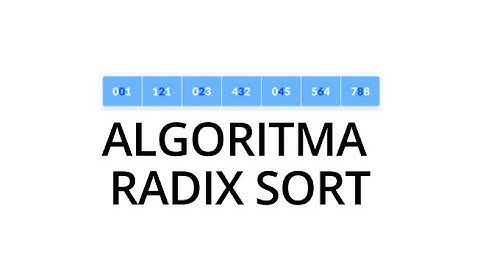ALGORITMA RADIX SORT - DILENGKAPI TEORI DAN PRAKTEK