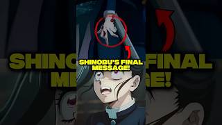What Shinobu’s Final Gesture Really Meant? Kimetsu no Yaiba Manga Infinity Castle Arc #demonslayer
