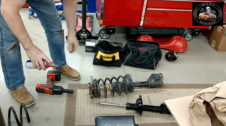 Spring compressors not needed when removing the strut nut