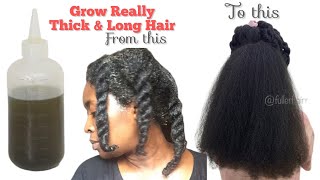 I GUARANTEE YOUR HAIR WILL GROW IF YOU USE THIS  | Grow Longer Thicker Fuller Hair to Waist Length