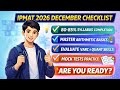IPMAT 2026 Preparation 🔥 December Strategy &amp; Checklist (Must Watch)