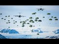 Denmark Shocked! US Paratroopers Execute Static Line Jumps From C-17 Globemaster III in Arctic Cold