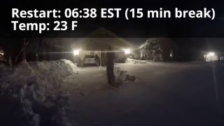 Information Snow storm 2016 and Cold Therapy Experiment Update